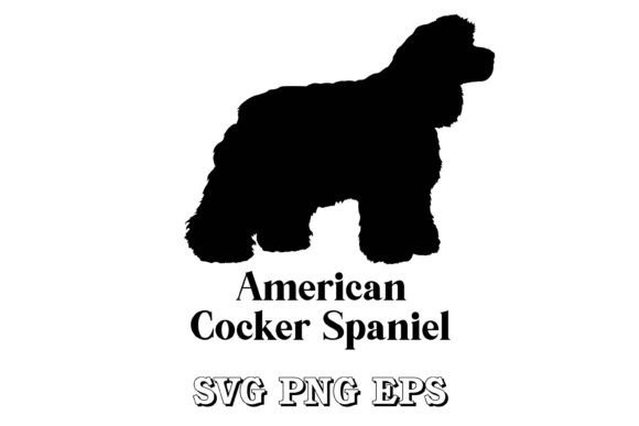 American Cocker Spaniel Dog Silhouette Review