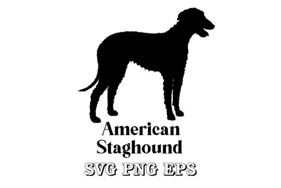 American Staghound Dog Silhouette Breed: A Designer's Review