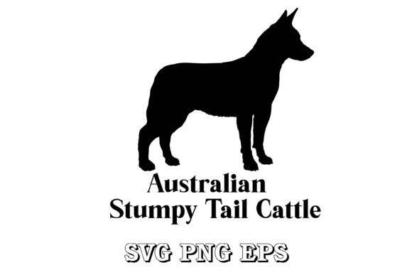 Australian Stumpy Tail Cattle Silhouette