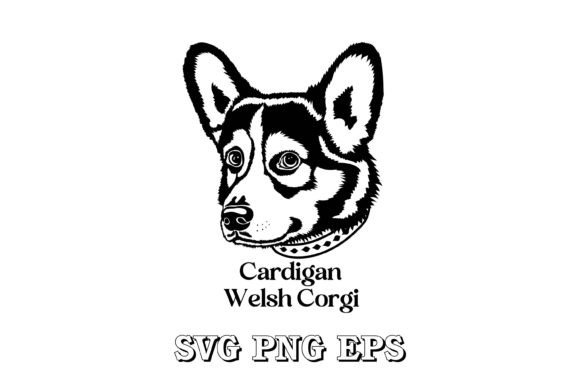 Cardigan Welsh Corgi Dog Silhouette Face Review