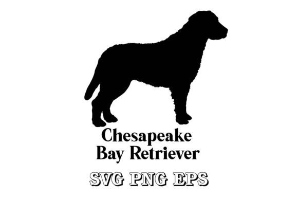 Chesapeake Bay Retriever Dog Silhouette