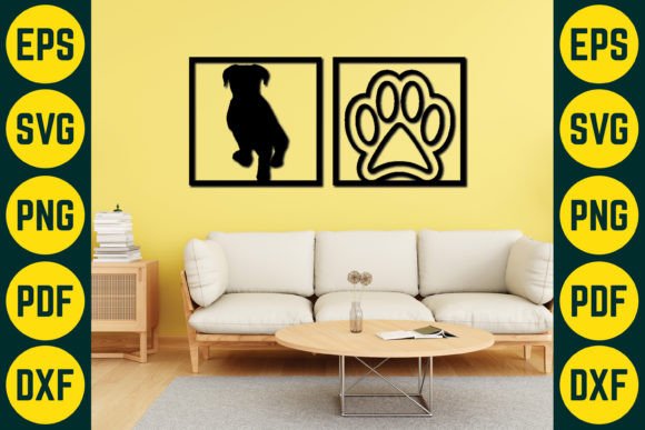 Dog Wall Decor Laser Cut SVG Design 6 Review