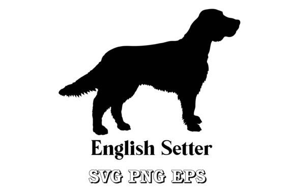 English Setter Dog Silhouette