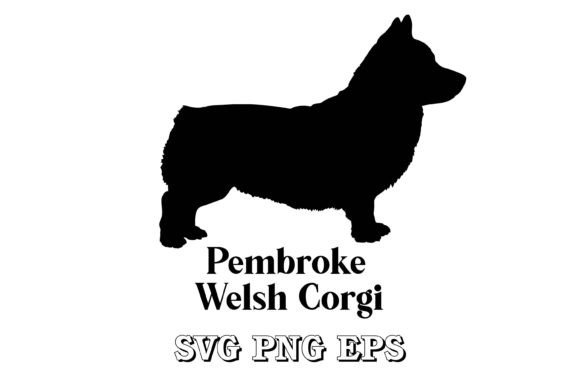 Pembroke Welsh Corgi Dog Silhouette