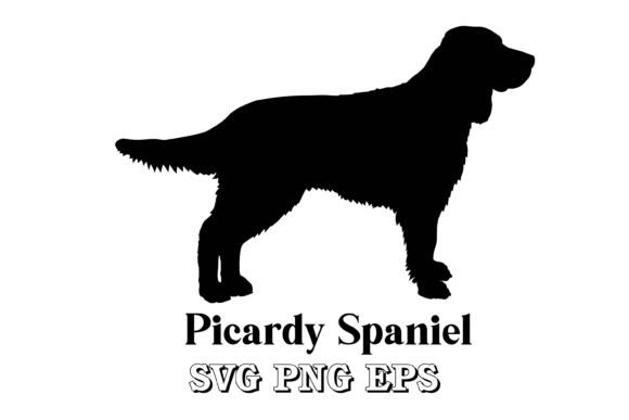 Picardy Spaniel Dog Breeds Silhouette