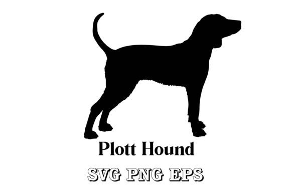 Plott Hound Dog Breeds Silhouette