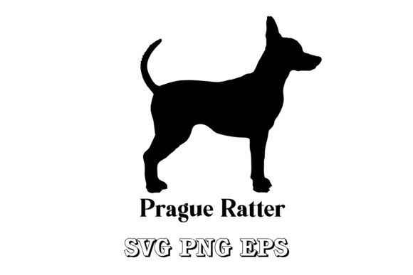 Prague Ratter Dog Silhouette