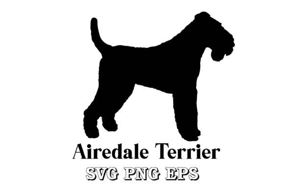 Reviewing the Airedale Terrier Dog Silhouette Design