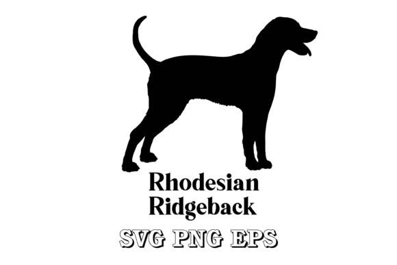 Rhodesian Ridgeback Dog Silhouette