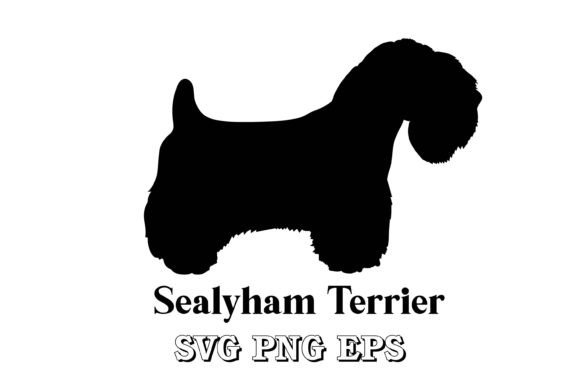 Sealyham Terrier Silhouette: A Design Review for Embroiderers