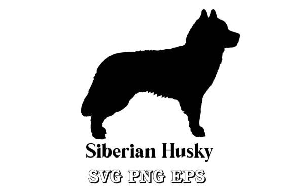 Siberian Husky Dog Silhouette Vector Review